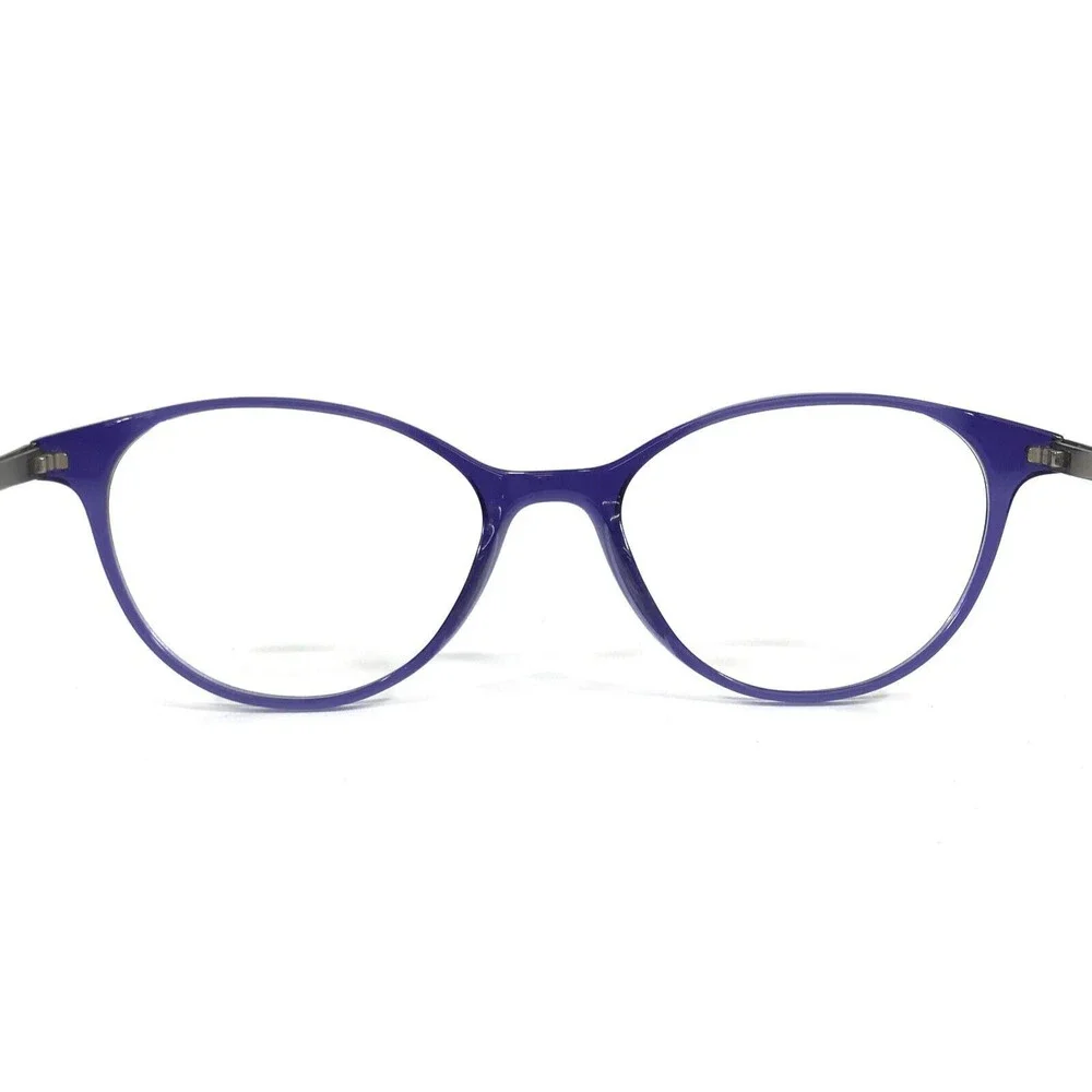 Moleskine Eyeglasses Frames MO1102 60 Periwinkle Crystal Blue Silver 51-17-145